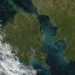 filmstrip image of space and earth | little wows